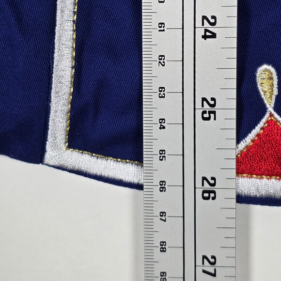 Vintage Bob Mackie Wearable Art Metallic Embroidered Womens Medium Blue Jacket - Picture 5 of 6